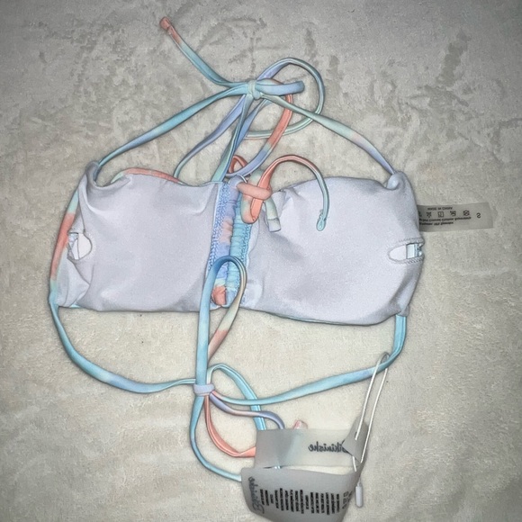 NWT Sexy Tie Dye Tie String Bralette Bikini Set - Picture 4 of 6